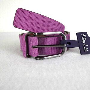 Men's Genuine Leather Belt Dress Belt Pink Size 34 NEW Width 1.25 inches